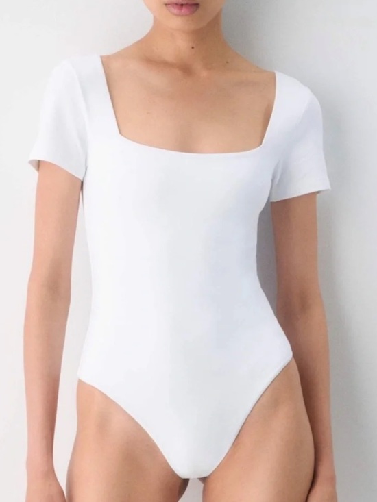 Babaton Tops - Babaton Contour Square-Neck Short Sleeve Bodysuit